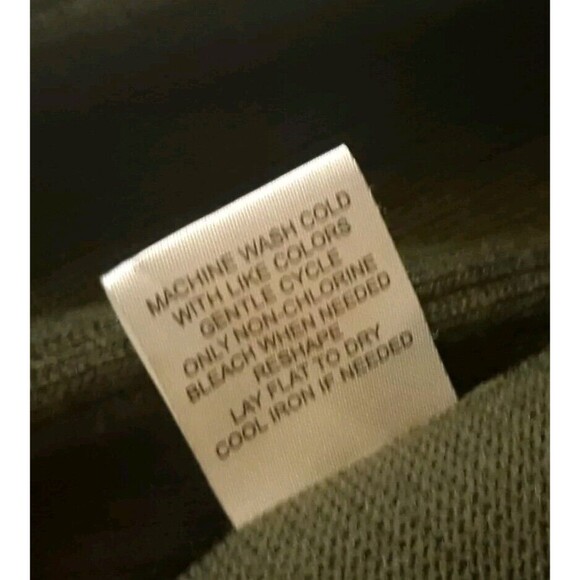 Ellie Open Cardigan Sweater Women Medium Olive Green Long Sleeves Waist Defining - Picture 11 of 11